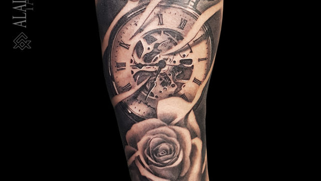 pocketwatch-rose-noumea-tatouage-tattoo