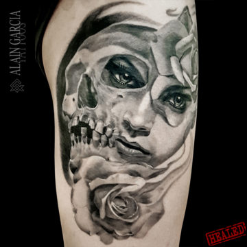 skull-rose-tatouage-noumea-tattoo-sydney