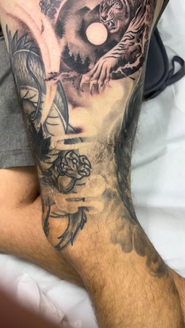 Tatouage en cours …!!#noumea #tatouage #tattoo #newcaledonia #adrientatouagenc