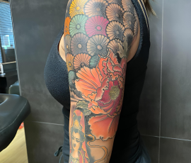 Manche japonaise en couleur
